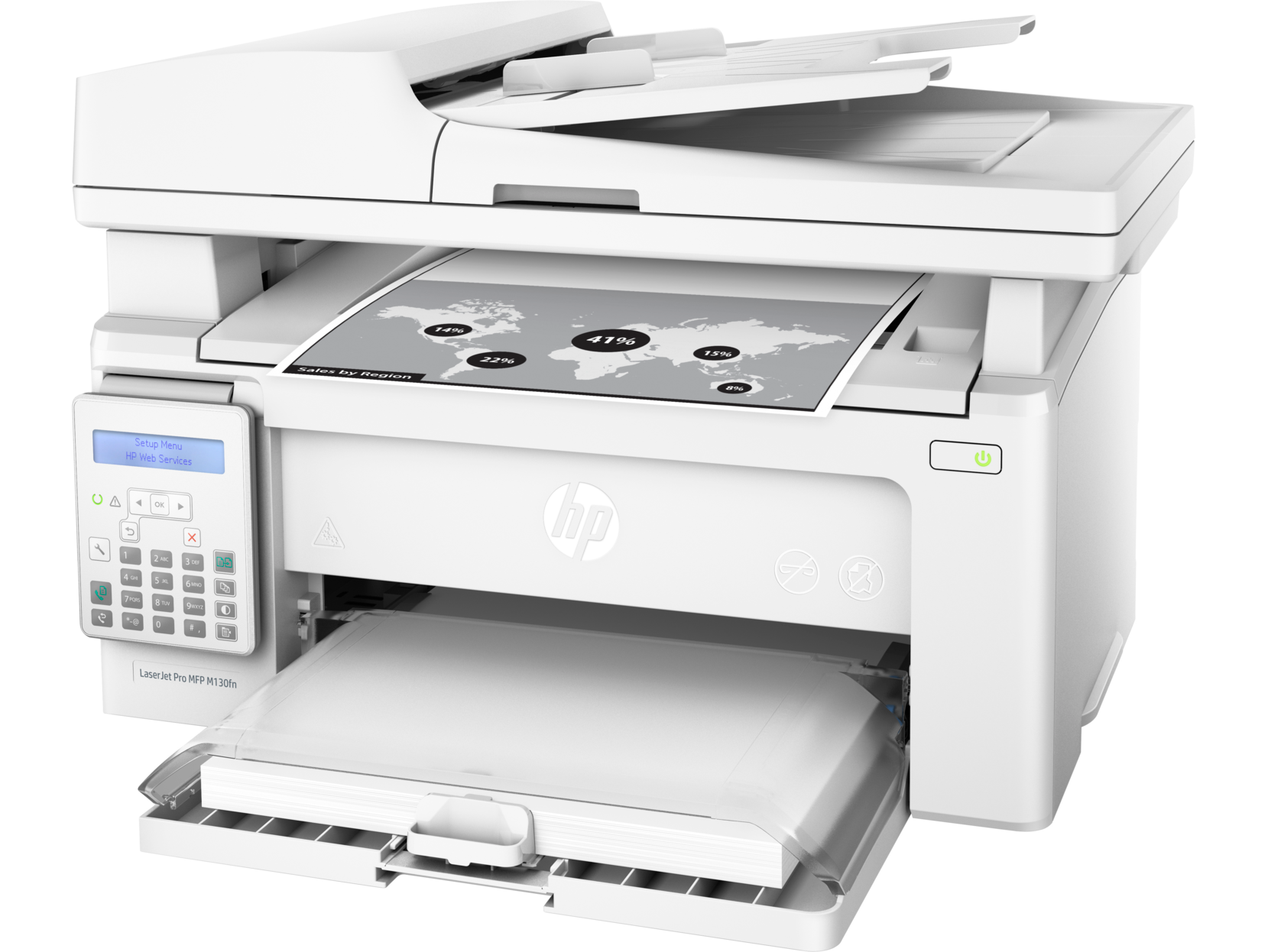 Máy in laser đen trắng đa chức năng HP Pro MFP M130fn (in mạng, scan, photo, copy, fax)